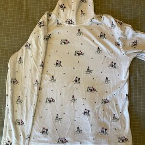 Talbots Petites Snowman Turtleneck | Size S